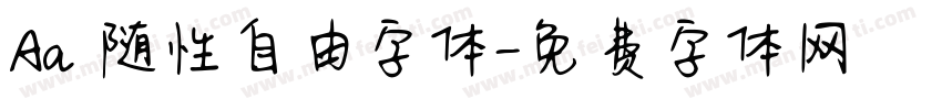Aa 随性自由字体字体转换